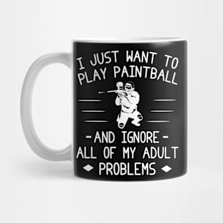 Splatter Stress Away! Funny Paintball Tee & Hoodie Mug